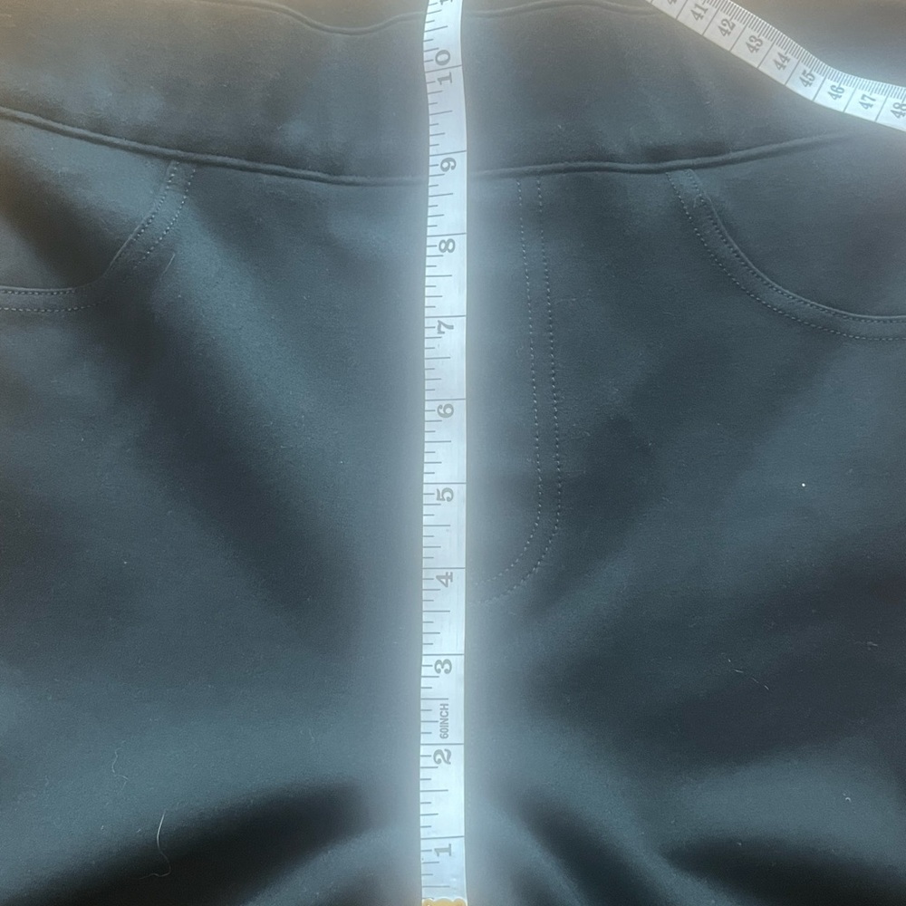 Spanx The Perfect Pant Ankle Rear Pocket Ponte Knit black Size Medium Hi Waist - Picture 8 of 11
